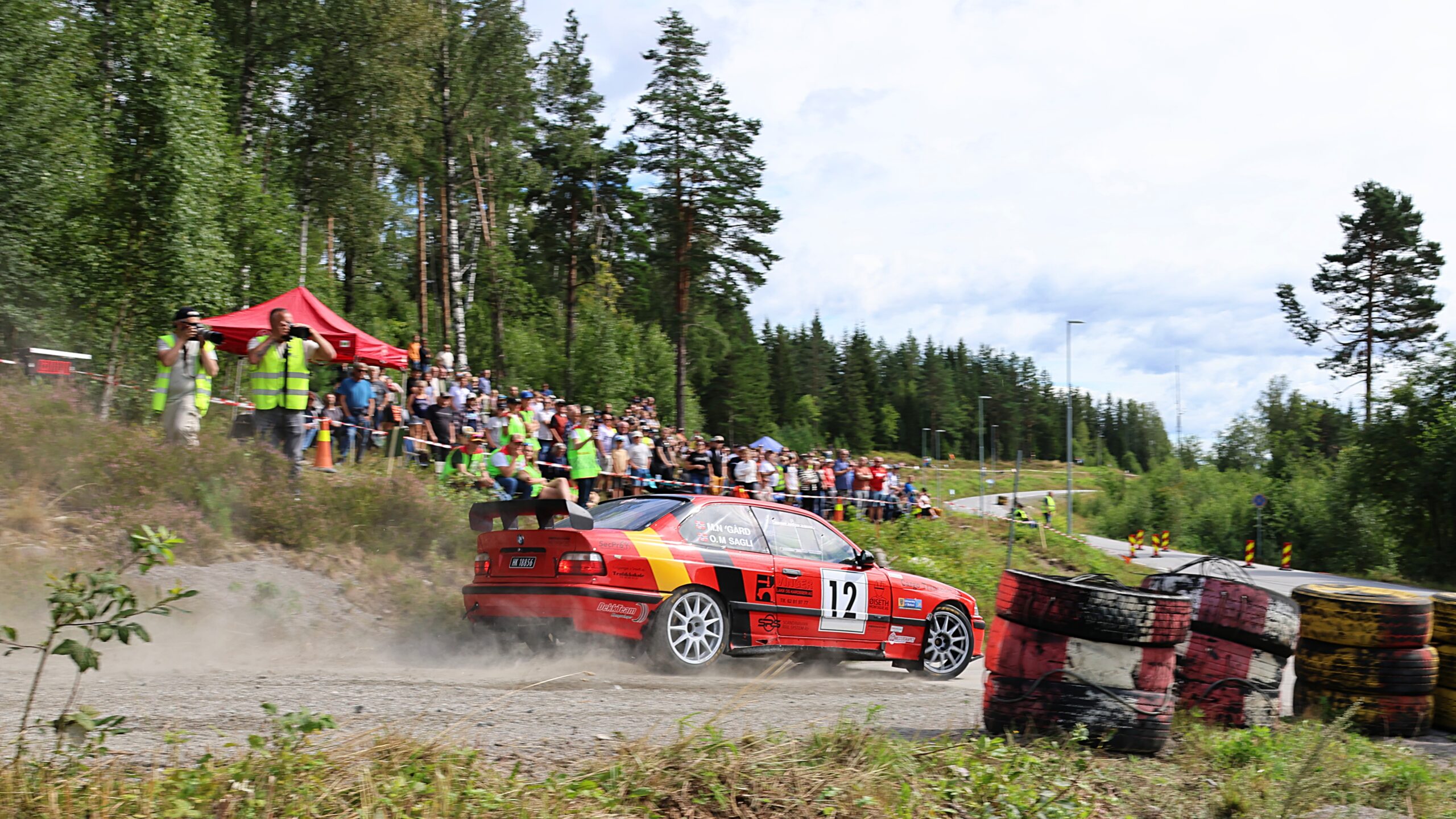 Martin Nyg&aring;rd og Tina Jeanette Olsen er p&aring;meldt til Rally Grimstad. Her fra festningsl&oslash;pet tidligere i sommer.