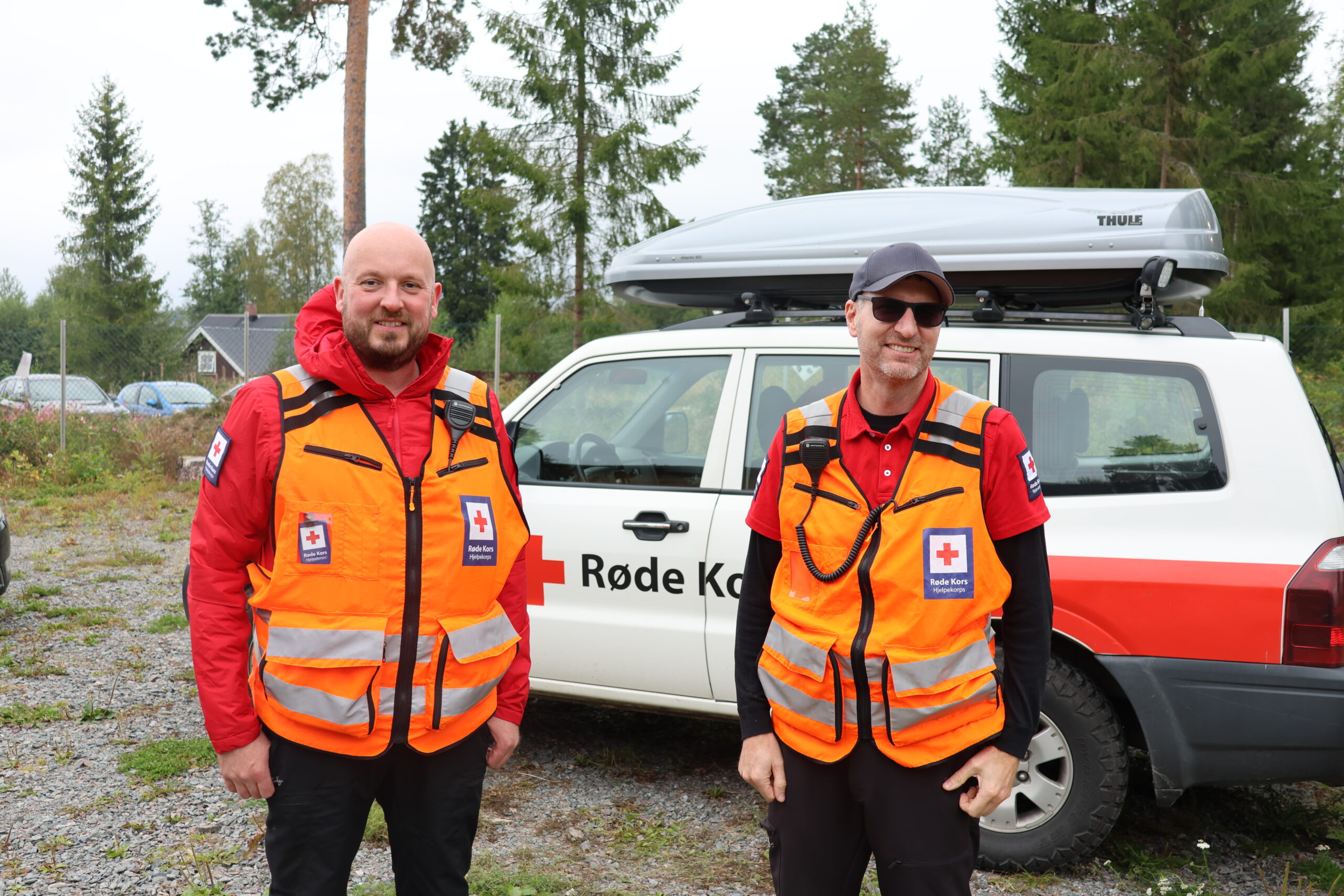 Eidskog R&oslash;de Kors hjelpekorps var til stede for &aring; bist&aring; om det var behov. Men Tommy Ytterdahl og Bj&oslash;rn Stude hadde en rolig kveld.