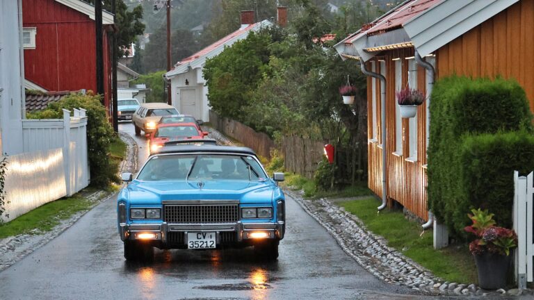 Cruising i striregn stoppet ikke folk fra å kose seg.