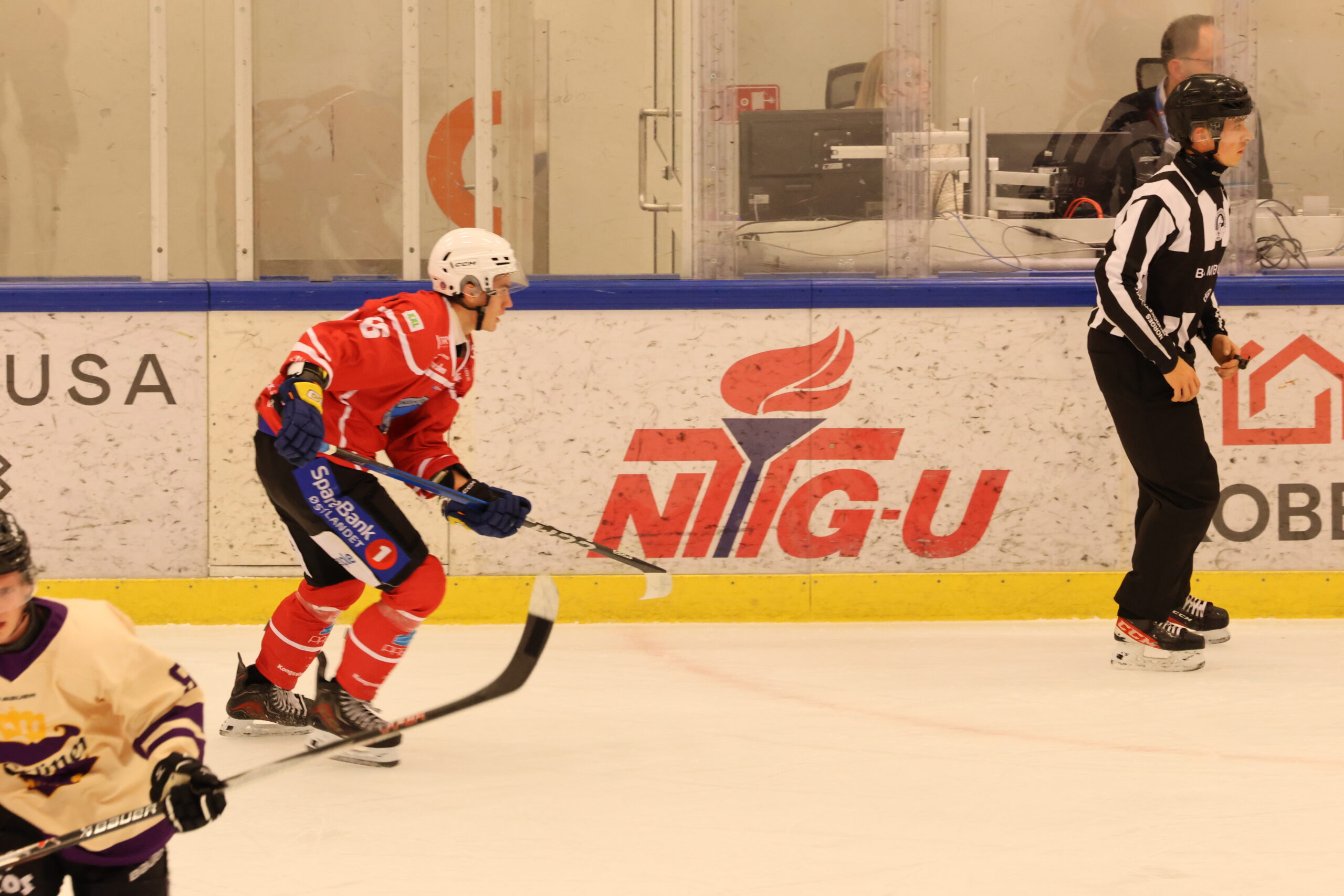 Herman Sveinhaug-Arnestad scoret Kongsvinger Ishockey sitt eneste mål i onsdagens match mot Grüner.