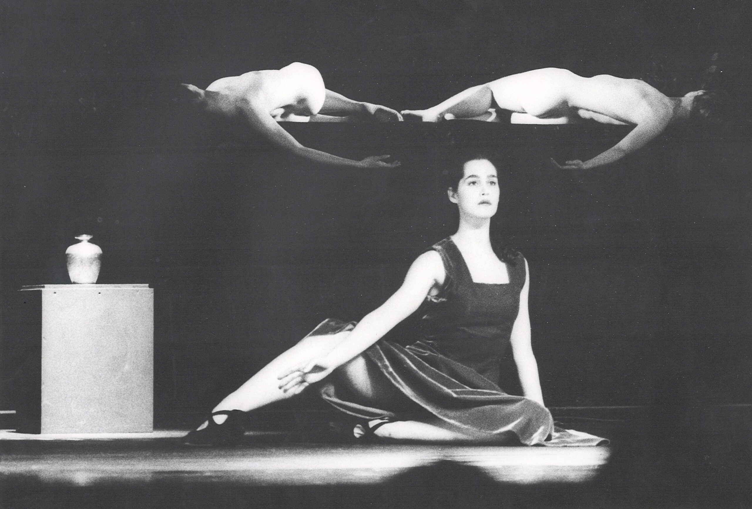 Forestillingen «Olympia» med Ingunn Bjørnsgård prosjekt gjorde stort inntrykk under Teaterfestivalen 1993. Foto: Finn Aasum.