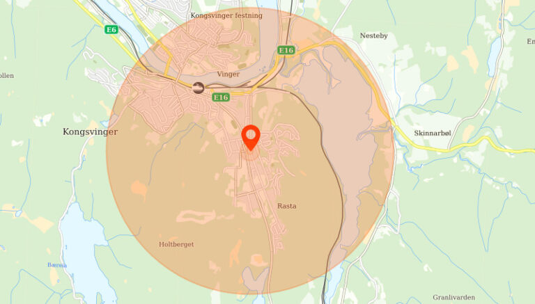Innenfor dette området var det flere som kunne for penger fredag kveld.