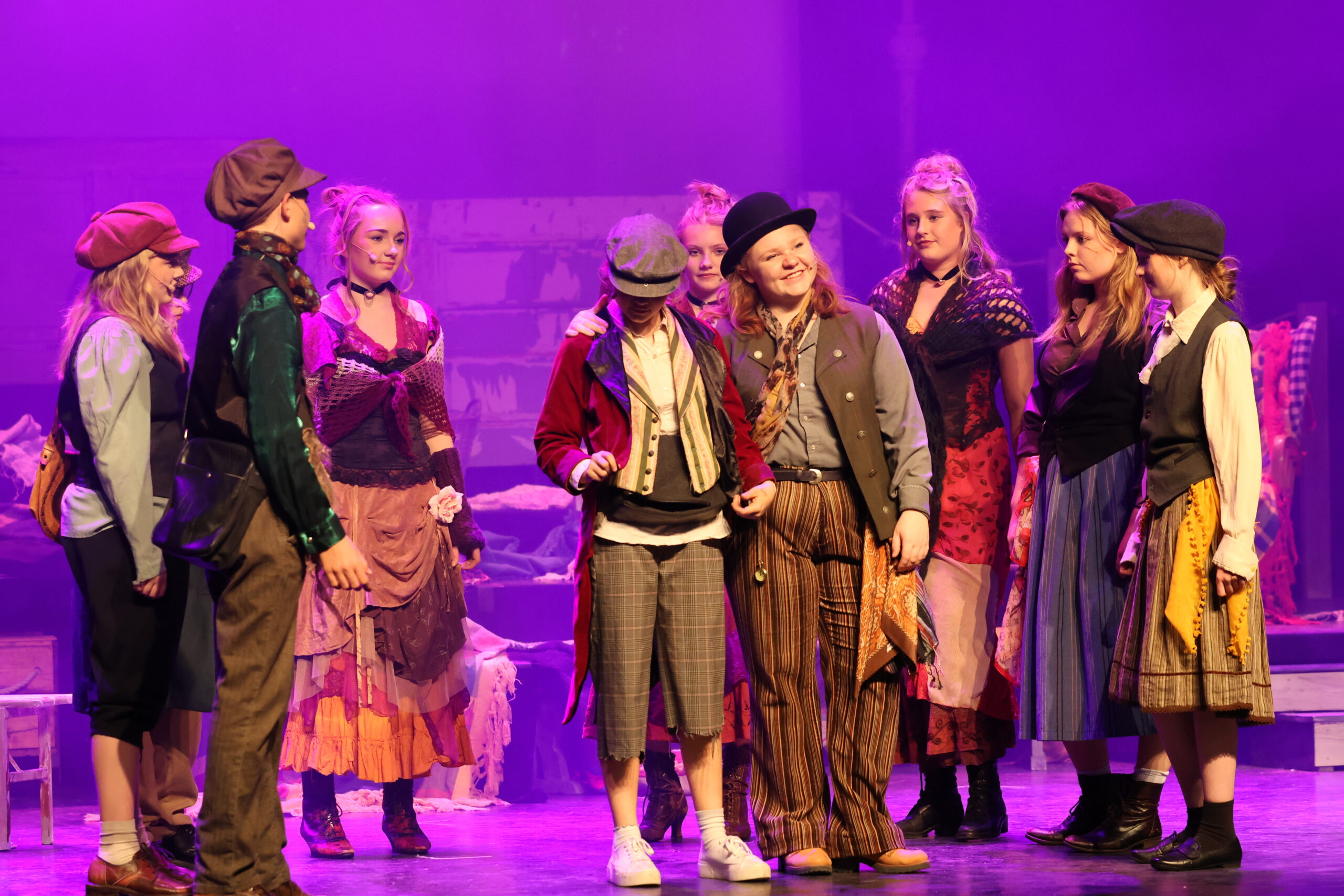Kulturskolen Scene U fremfører Oliver Twist.