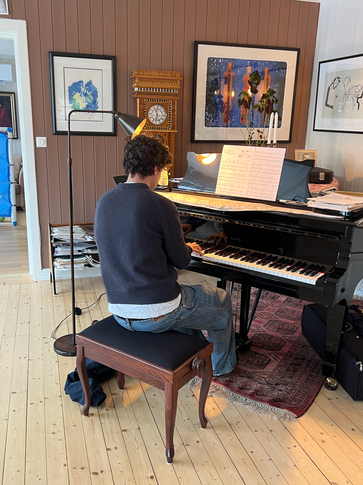 Pianistene har øvd på flere steder i byen.