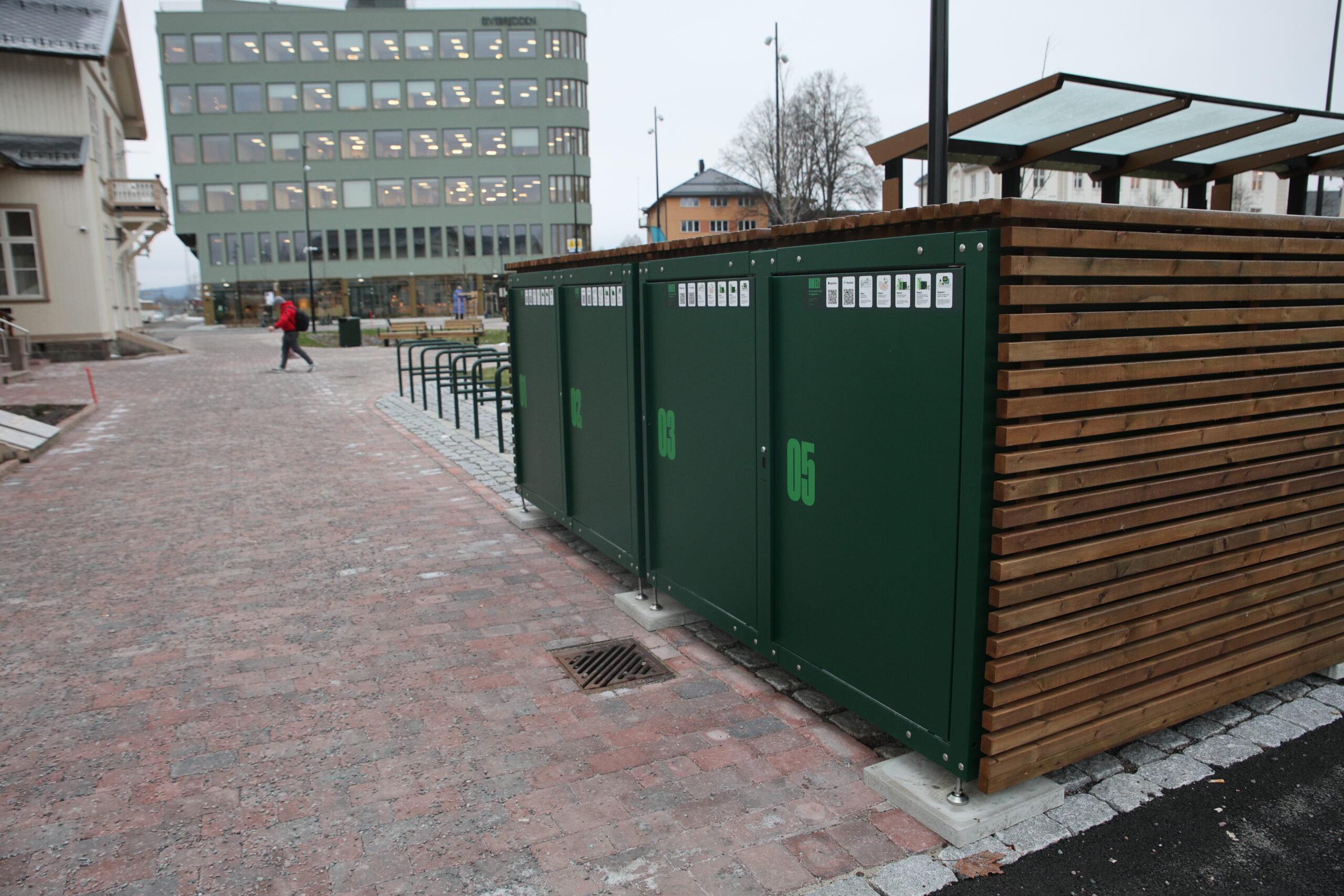 Disse nye sykkelskapene er Kongsvinger kommunes økonomiske bidrag til prosjektet på totalt 45 millioner kroner.