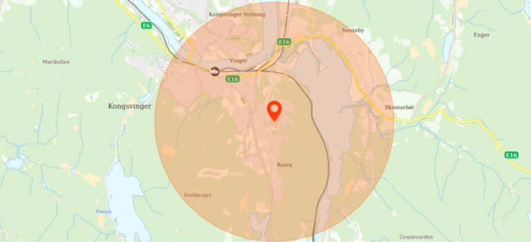 I dette området ble det delt ut penger fredag kveld.