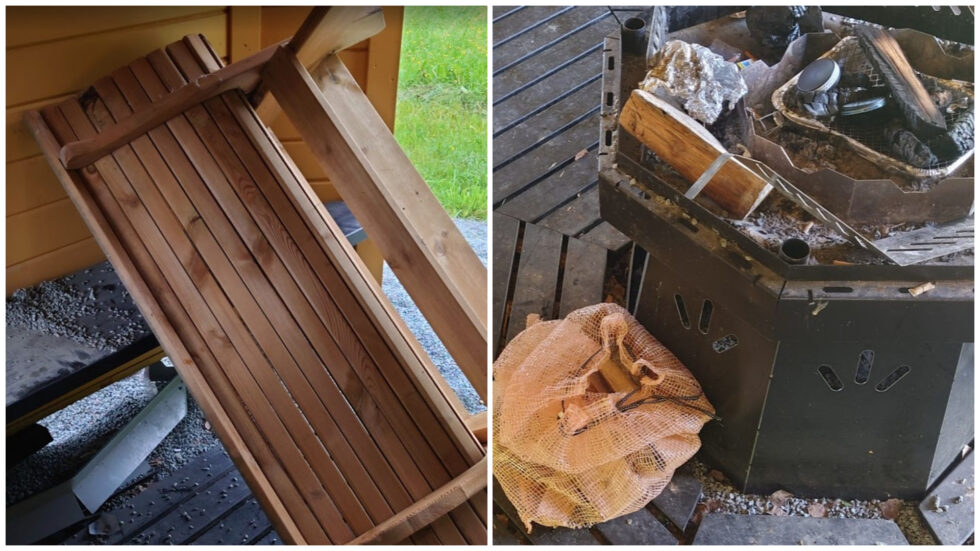 Slik har folk forlatt gapahuken til Vennersberg og Langerudberget Velforening.