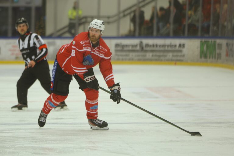 Sean-Michel Sunnqvist scoret det ene av Kongsvinger to mål i fredagens match mot Gruner..