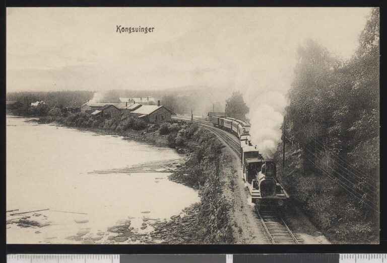 Kjenner du deg igjen? Årstall er ukjent, men bildet er hentet fra et gammelt postkort fra Kongsvinger.