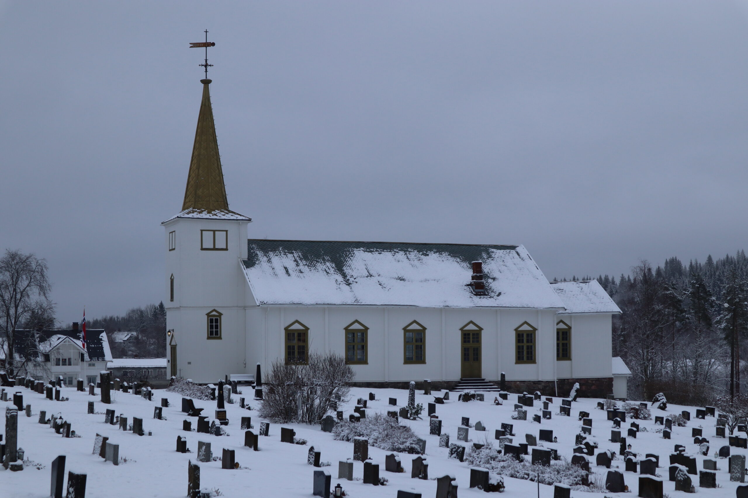 Det holdes to gudstjenester i Austmarka kirke i julen.