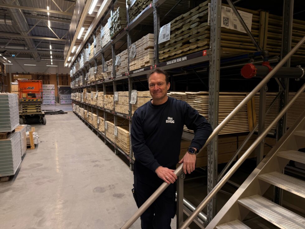 Varehussjef Bjørn F. Siegwarth kan snart ønske velkommen til sitt gedigne store byggevare-utsalg ved Byporten med over 5000 kvadratmeter butikkflate.