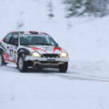 Steve Røkland og kartleser Roger Eilertsen endte på andre plass i sin klasse i Numedalsrally.