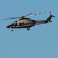 Dette politihelikopteret av typen Leonardo AW 169 ble observert av mange i lav høyde og lav fart over Kongsvinger tirsdag ettermiddag. Her fotografert fra Lia.