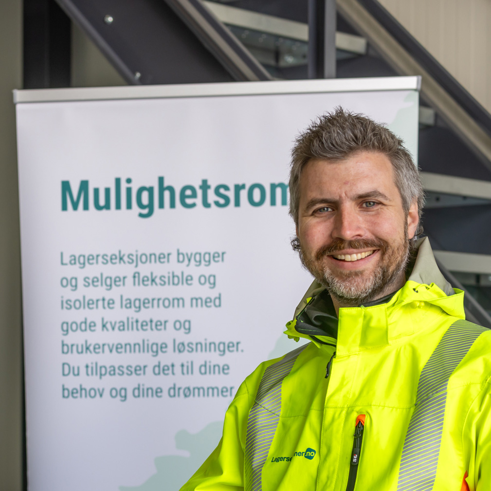 Salgs- og markedssjef i Lagerseksjoner Einar Kolstad har troen på at flere kommer til å melde interesse når de setter i gang med bygging.