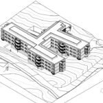 Slik er formen planlagt for det første byggetrinnet til det nye sykehjemmet tenkt.