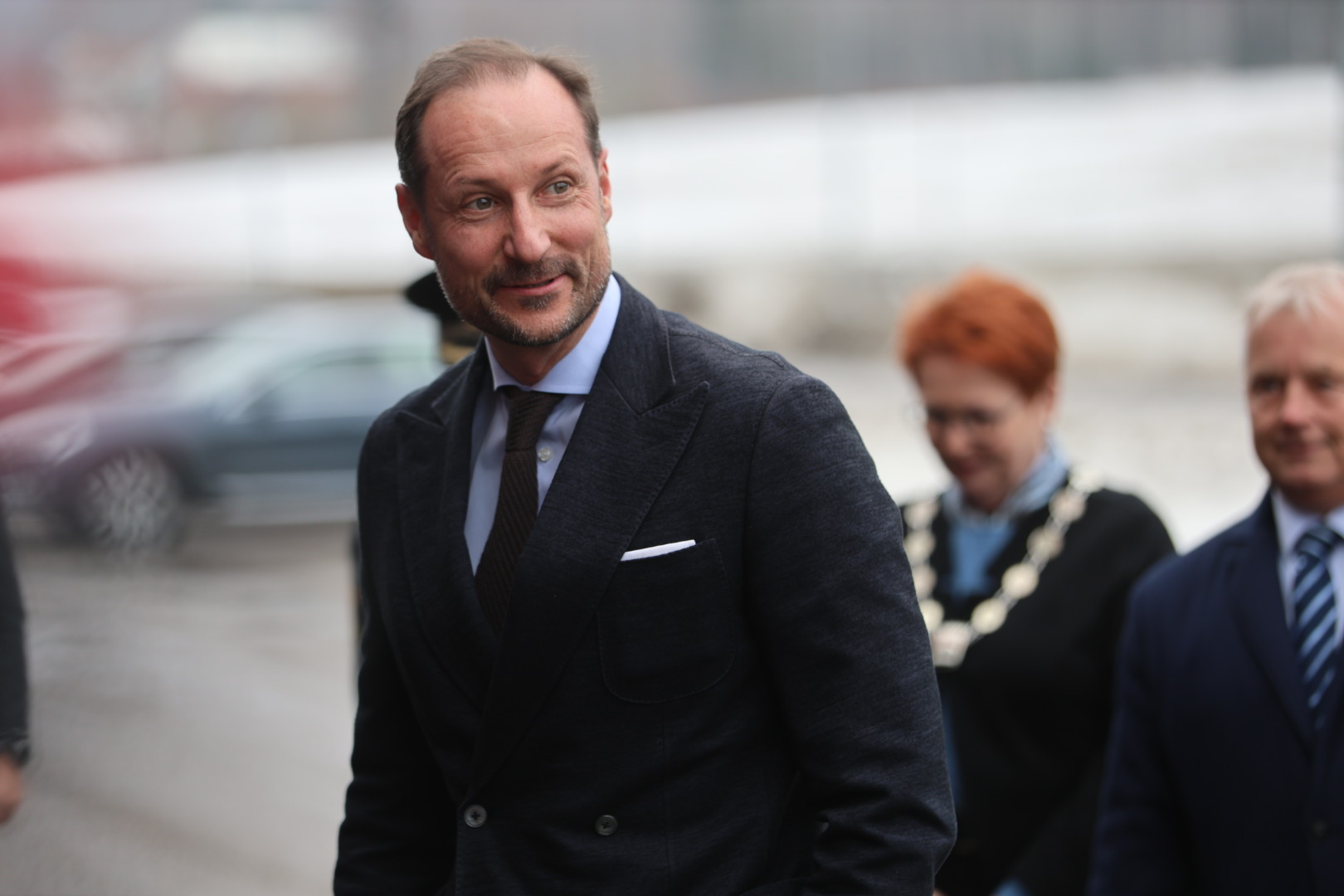 Kronprins Haakon på besøk i Kongsvinger.