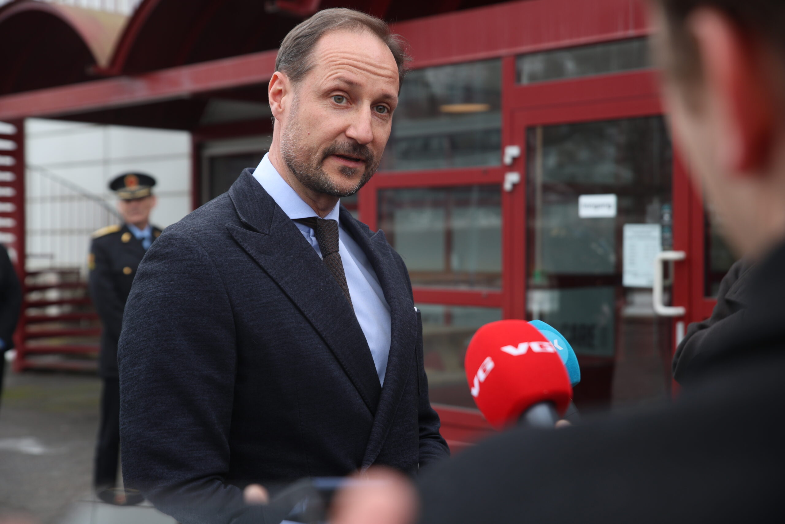 Kronprins Haakon ville ikke snakke om noe annet enn sitt besøk hos Elcare.