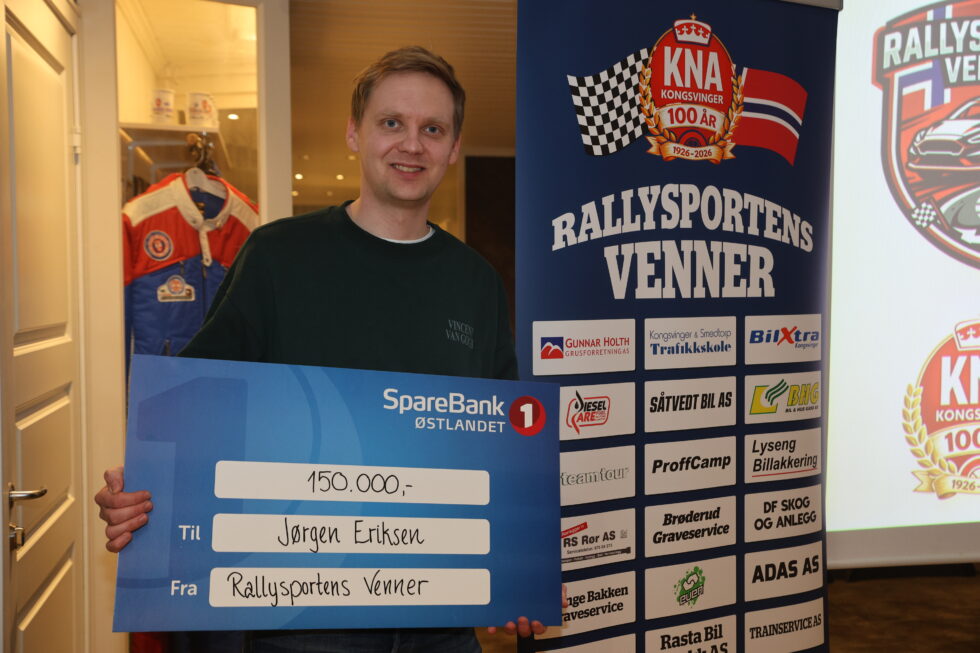 Han skulle egentlig bare på vei hjem fra jobb. Fem minutter senere sto Jørgen Eriksen med en sjekk på 150.000 kroner i hendene.
