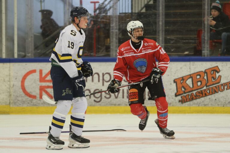 Brage Kvale har fått mange innhopp på 1.divisjonslaget til Kongsvinger Ishockey i vinter.