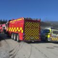 Alle nødetater rykket søndag ut på en melding om en bilbrann i Marikollen.