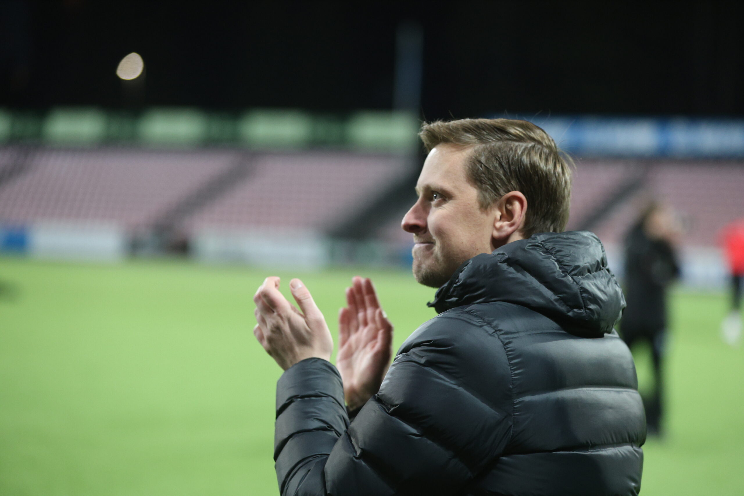 KIL-trener Johan Wennberg kunne smile godt etter tirsdagens kamp.