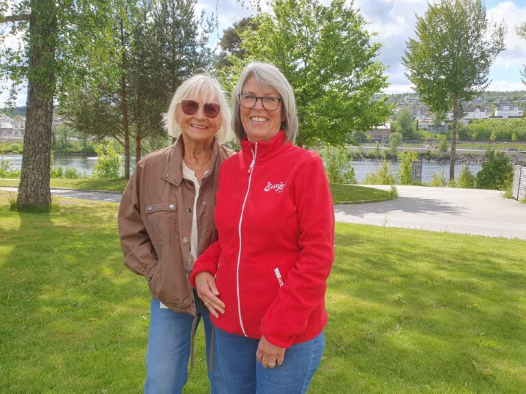 Reidun Hagerud (t.v.) og Lilly Hermanstad håper på suksess på Livsglededagen i år også.