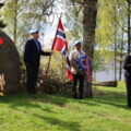 I Byparken var det ordfører Elin Såheim Bjørkli som holdt 8.mai-tale.