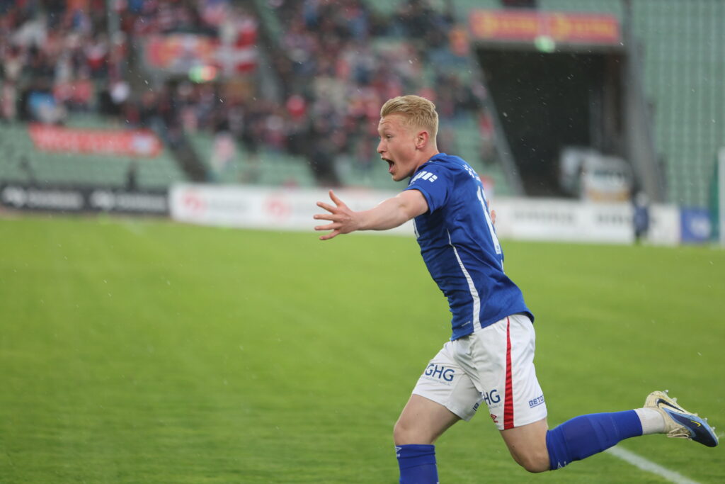 Vetle Lysell scoret sin første scoring i sin første kamp fra start i ligaen.