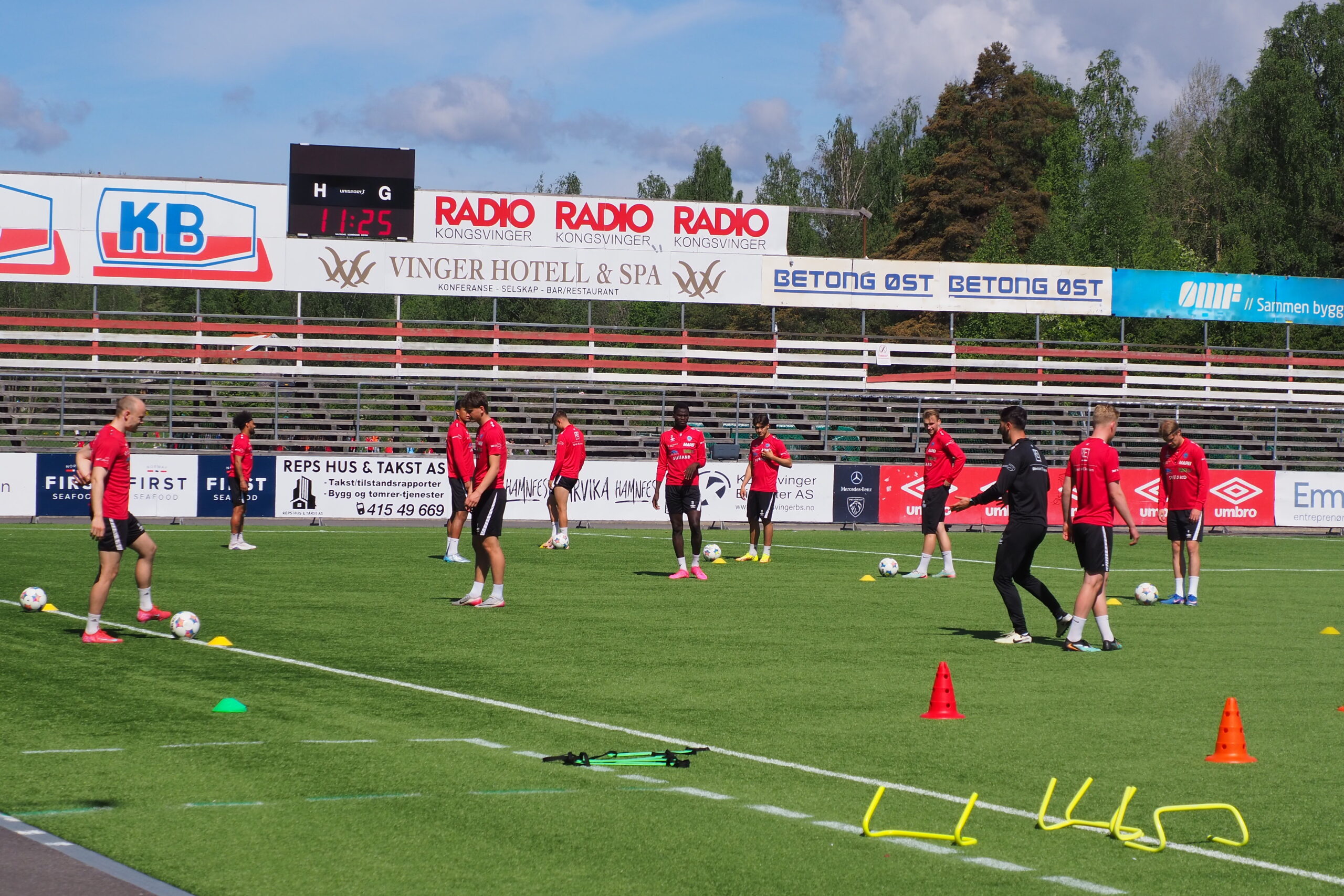 Kil gjør siste forberedelser før kampen mot Stabæk.