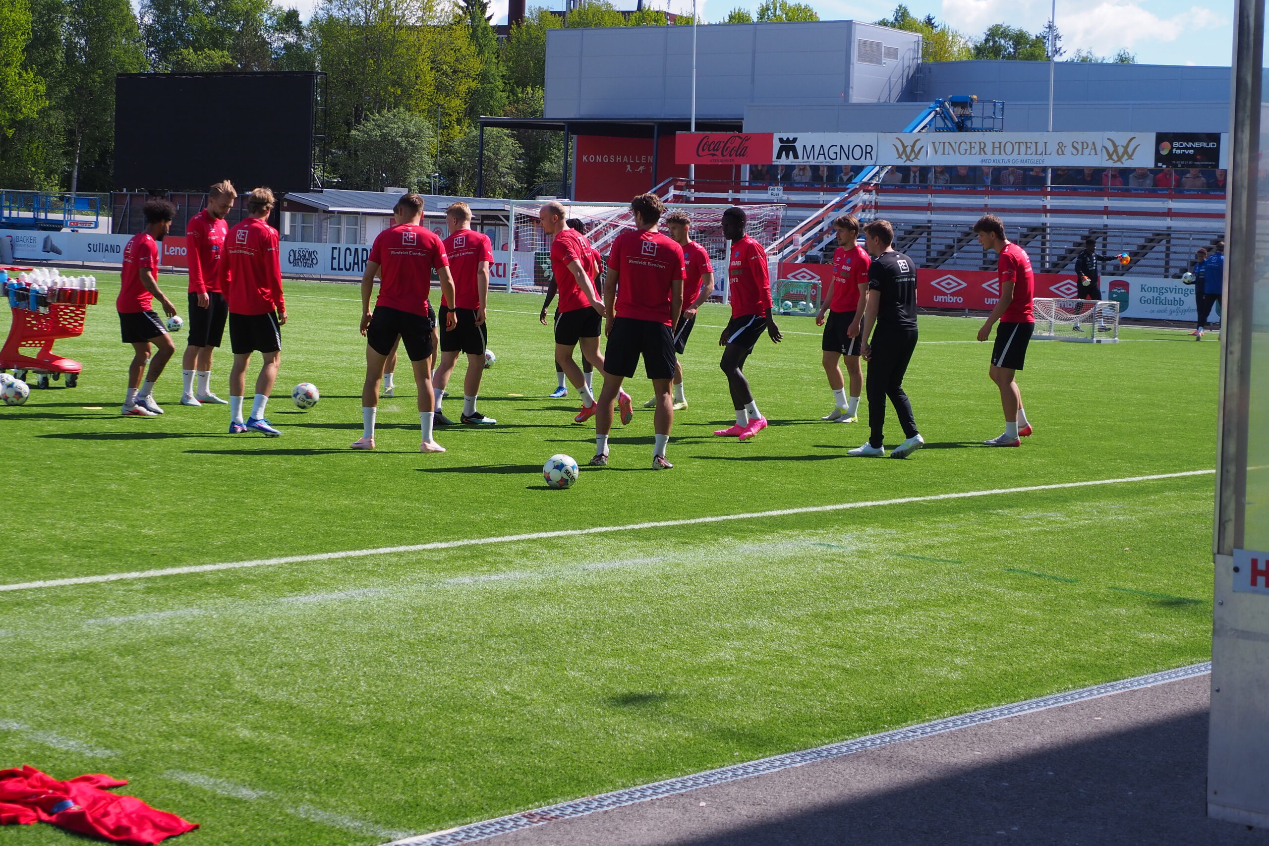 stemningen var god på siste trening før oppgjøret mot Stabæk.