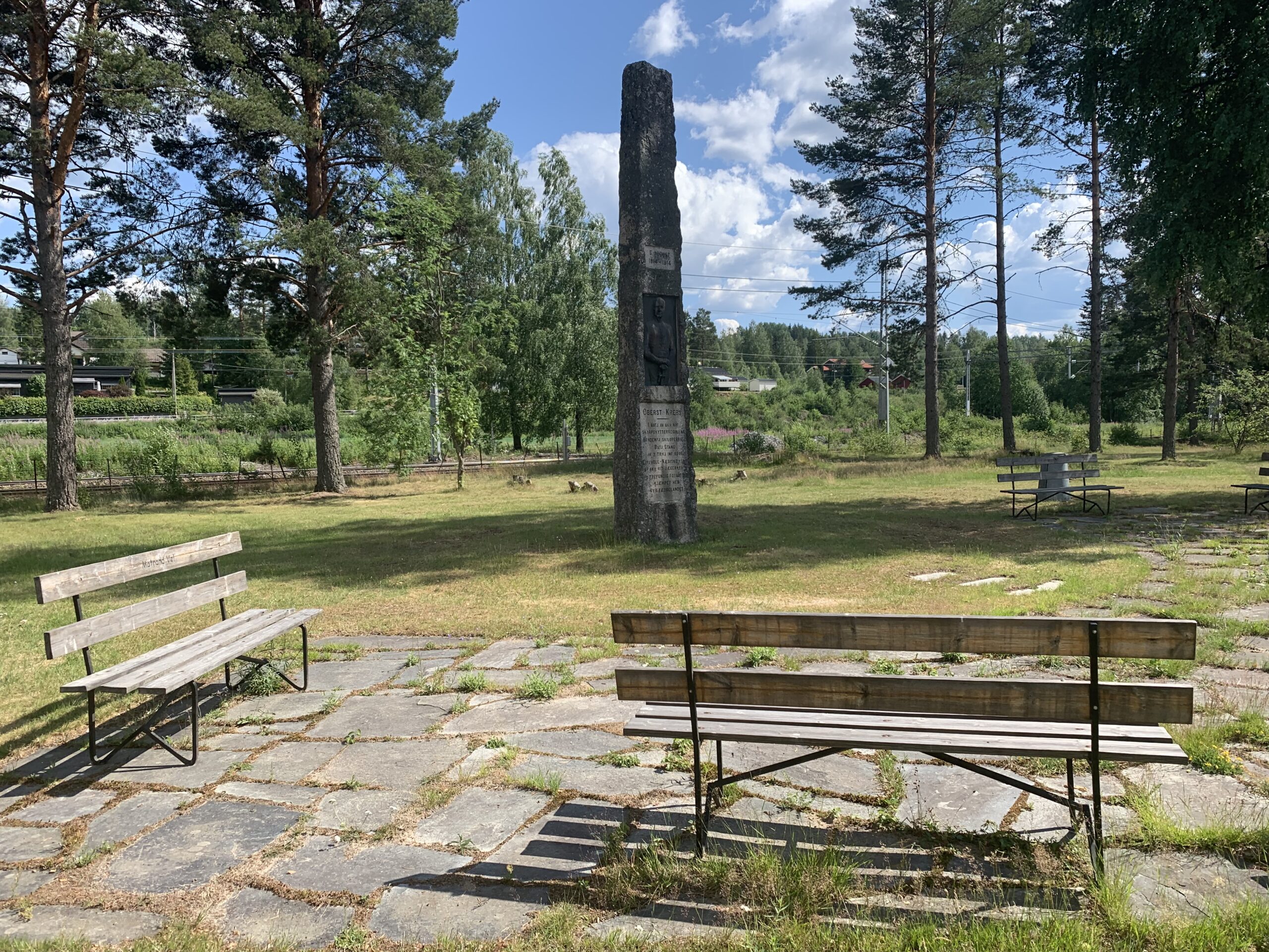 Ved Oberst Krebs bautaen på Matrand vil den offisielle åpningen av turveien finne sted søndag.