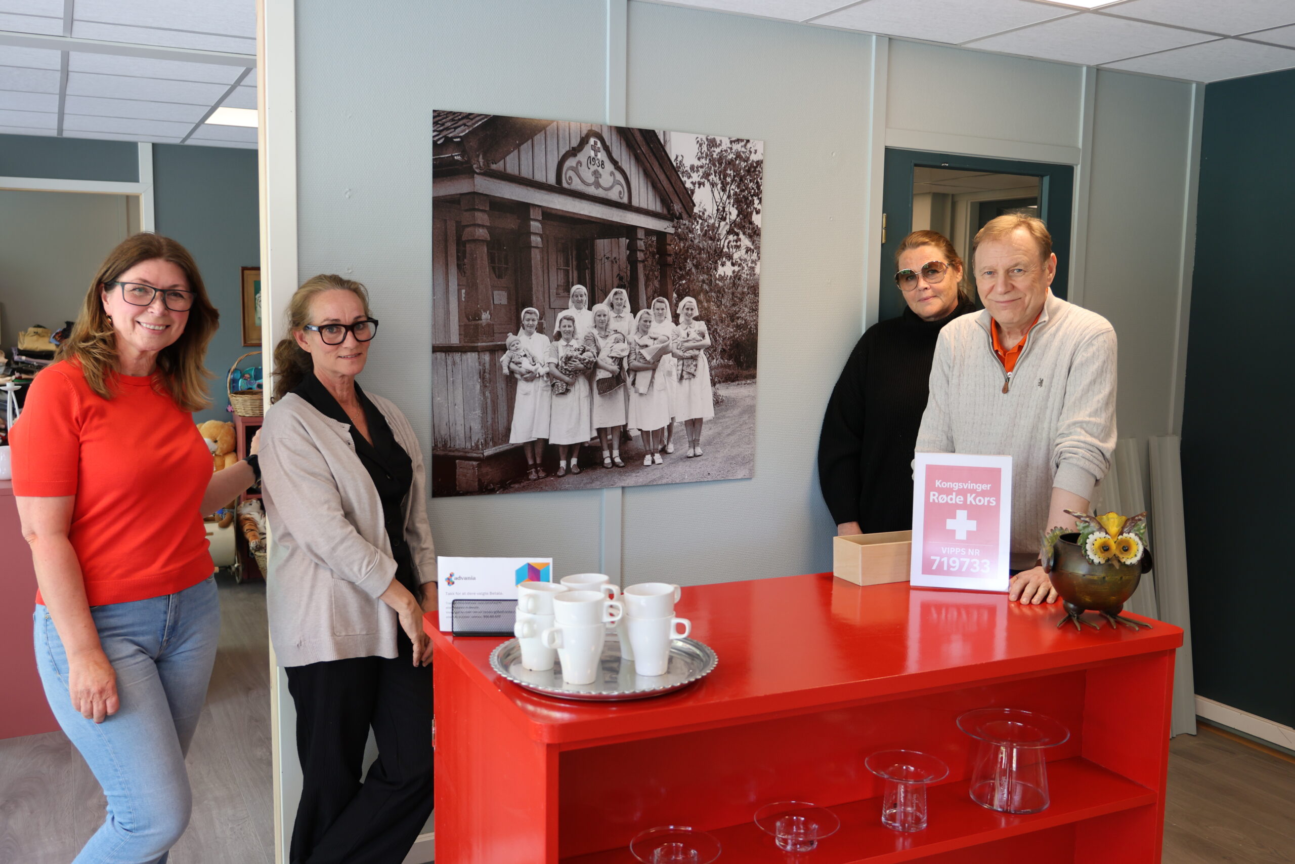 Toni Kvalø (f.v), Lill Lindseth, Jeanette Øverbye og Jon Opseth har vært i gang med innspurten før 