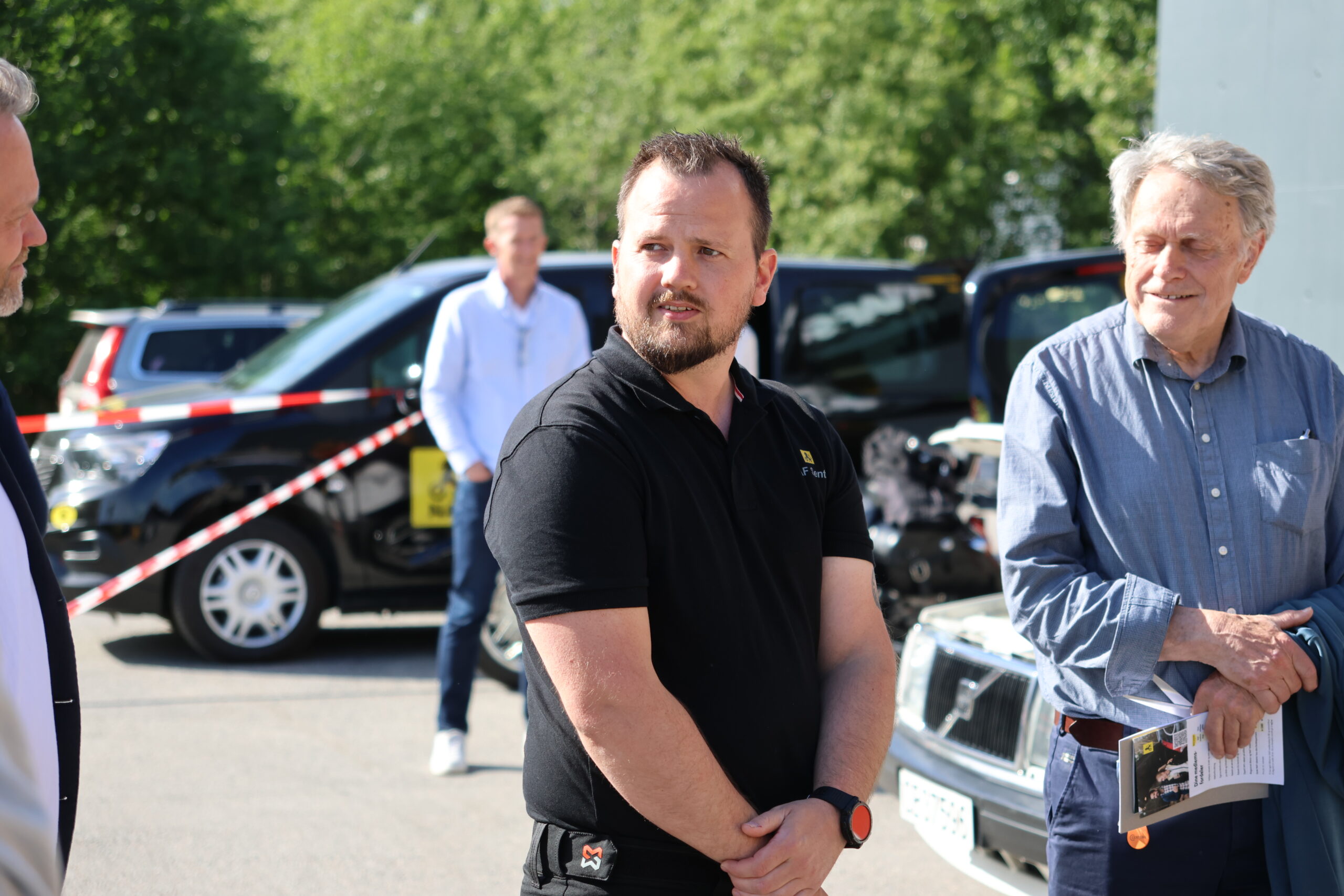 Morten Morken, leder for NAF Senter Kongsvinger fikk en fin anledning til å hilse på NAF-medlemmer og få vist frem det nye anlegget til besøkende.