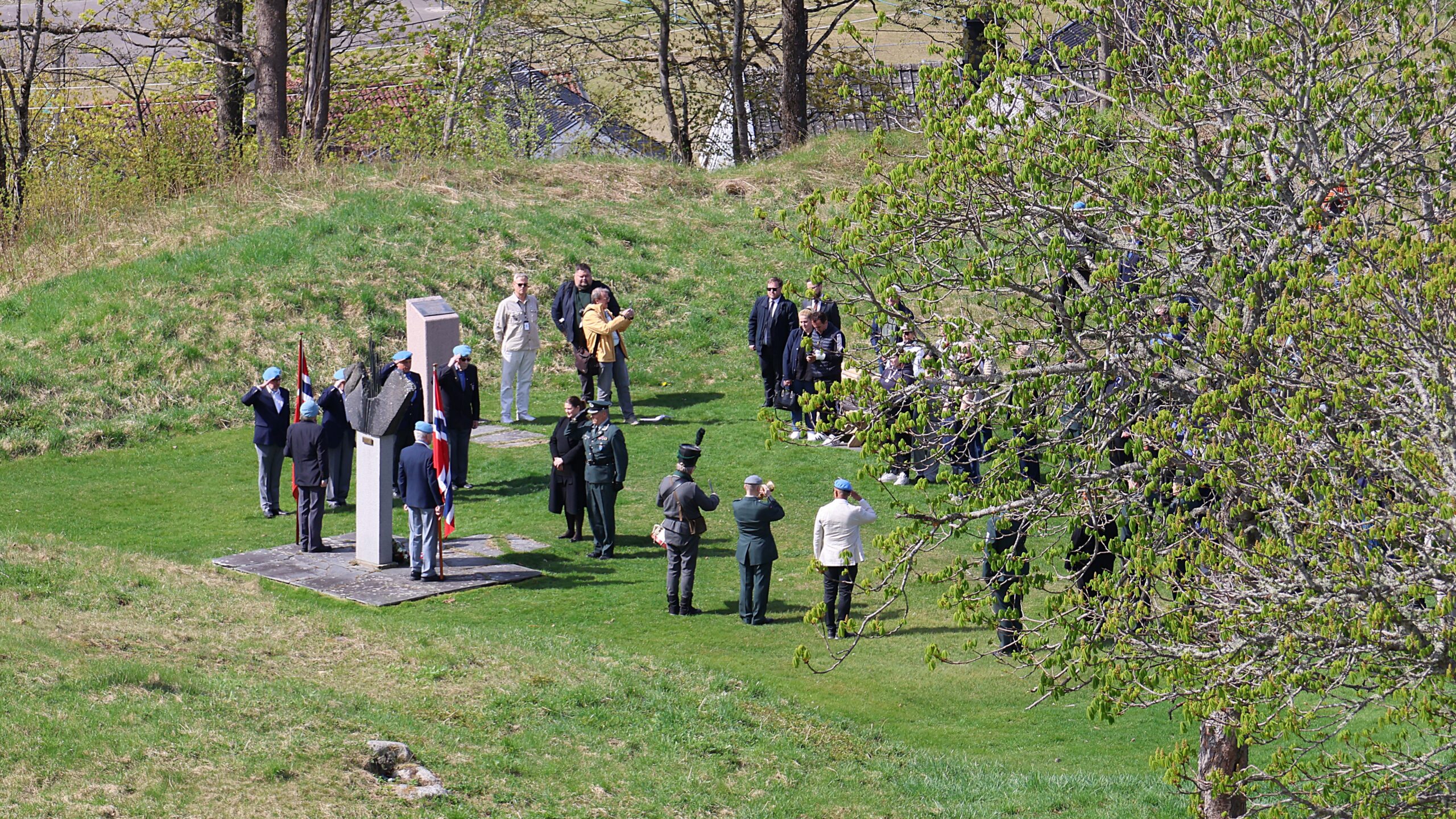 8.mai markering p&aring; Kongsvinger festning.