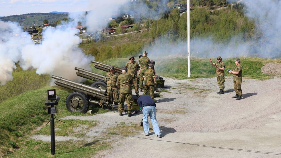 8.mai markering på Kongsvinger festning. — Foto: Kai Roger Lindberget