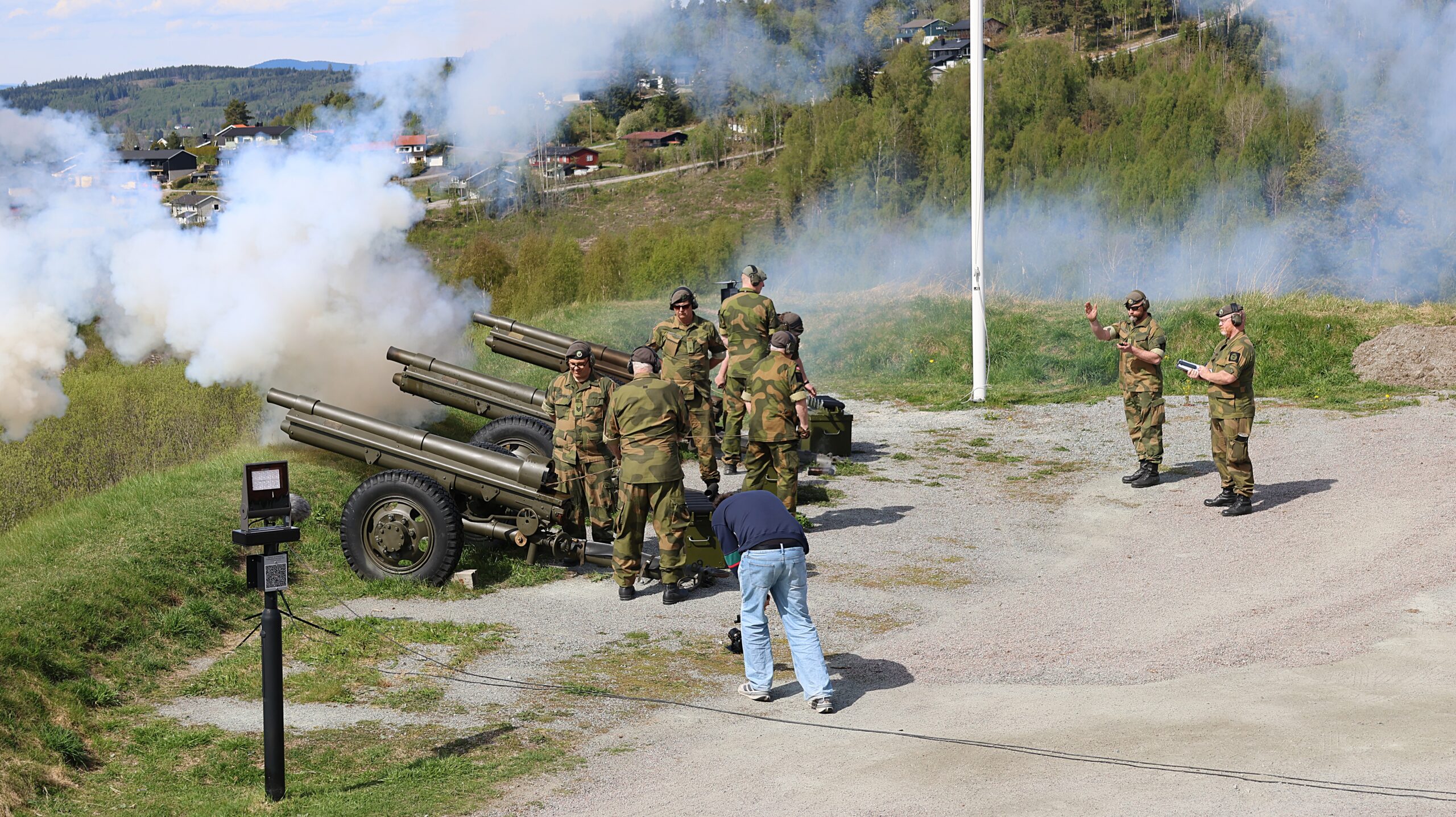 8.mai markering på Kongsvinger festning. — Foto: Kai Roger Lindberget