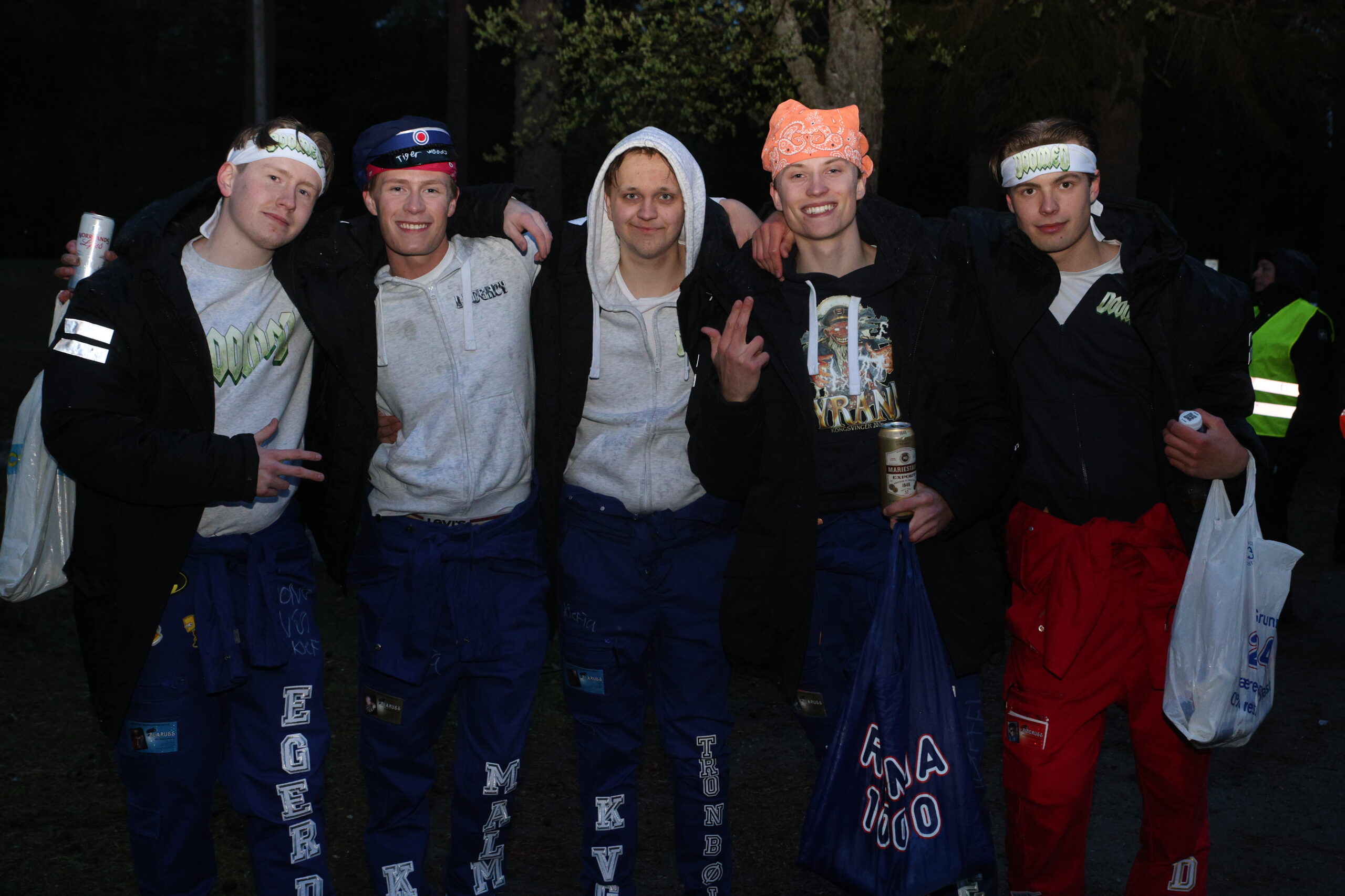F.v. Mathias Egerdal, Andreas Malmer, Mathias Tronb&oslash;l, Henrik Kristensen og Ole Aleksander Dahl